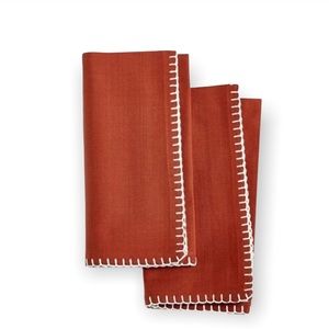 Bardwil Avery Cinnabar 2-Pc. Cotton Napkins